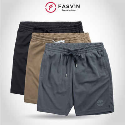 Quần Short Thể Thao Nam Synthetic Logo FASVIN Dày Dặn Thoáng Mát Q25672