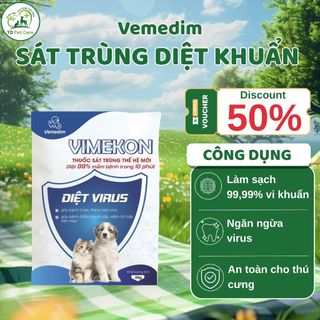 Dung Dịch Vệ Sinh Ngừa Care Parvo Vemedim Vimekon - Gói Rửa Chuồng Trại Chó Mèo TD Pet Care
