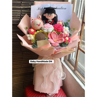  {SẴN -MẪU MỚI} BÓ HOA LEN CỬ NHÂN TẶNG TỐT NGHIỆP 