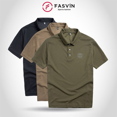 Áo Polo Thể Thao Nam Synthetic Logo FASVIN Dày Dặn Thoáng Mát PL25672