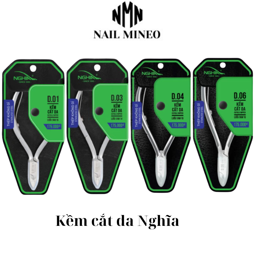Kềm cắt da - Kìm Nghĩa D01/ D03/D04/ D07/ D555 chính hãng - Phụ kiện làm nail