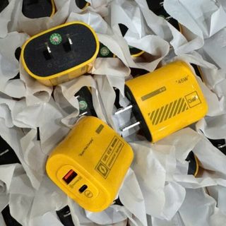 Cóc Sạc Nhanh Gan 45W Màu Cam 2 Cổng và  Cốc Sạc Nhanh 2A Remax U95 Cổng USB. NL