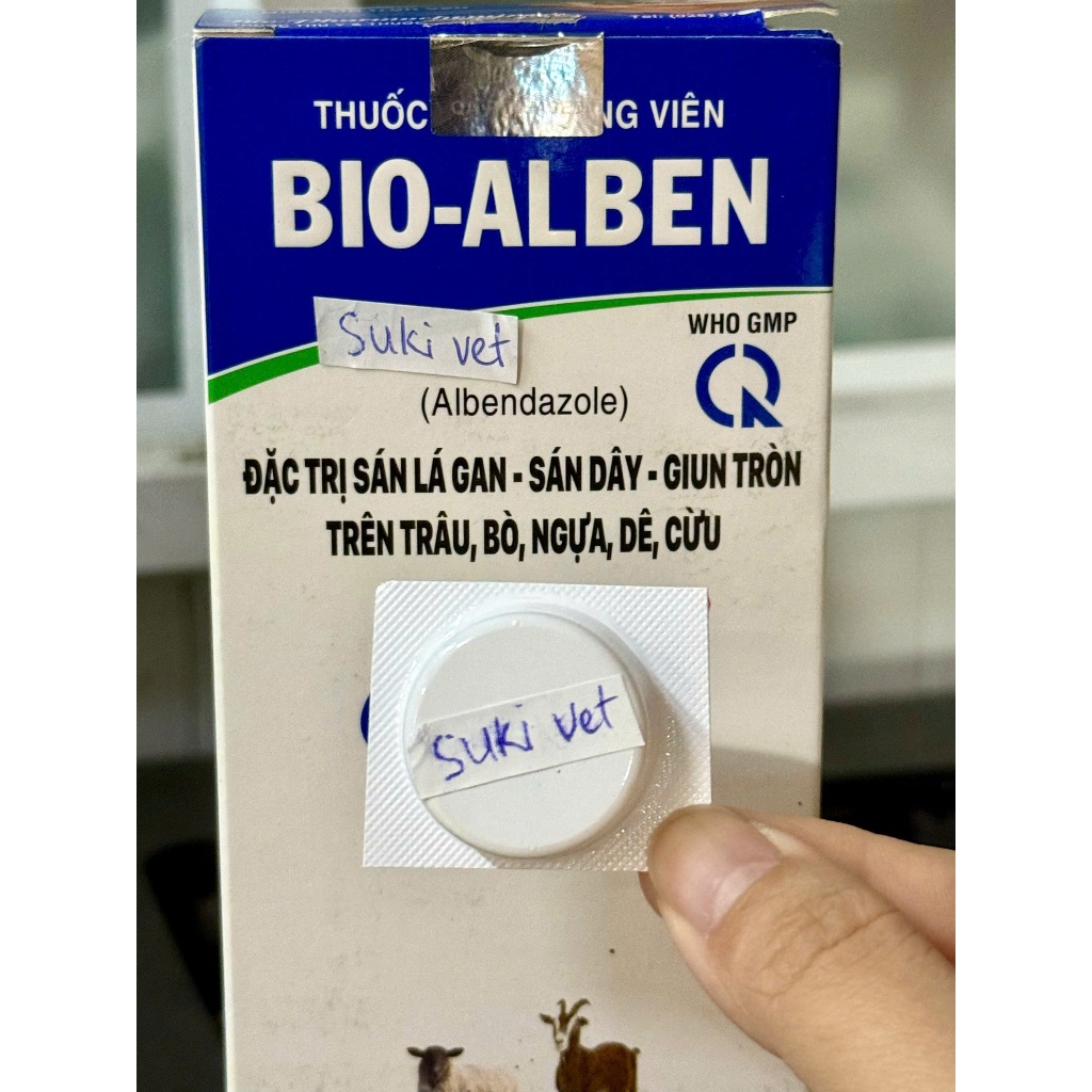 BIO-ALBEN - [ BÁN LẺ VIÊN ] - SẢN PHẨM TẨY GIUN SÁN CHO GIA SÚC - BIO-PHARMACHEMIE