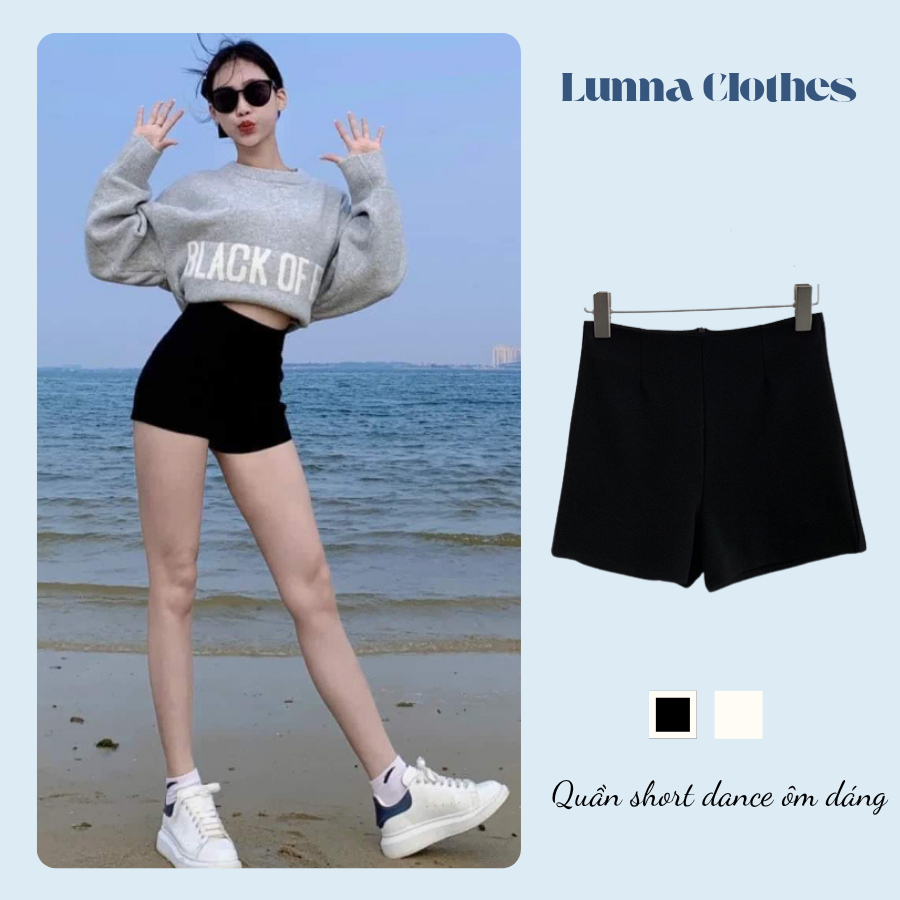 Quần Short Idol Hàn Quốc Khóa Sau, Quần Đùi Idol Chất Umi Mềm Mịn, Phong Cách Năng Động Trẻ Trung Lu