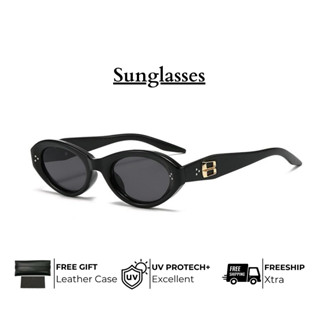 Kính Râm Phong Cách Hàn Quốc, Kính Râm Mắt Mèo Gọng Nhỏ Cổ Điển 2135