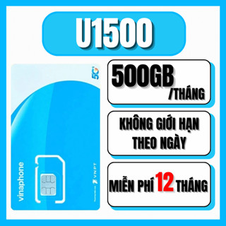 [ SIm 1 Tỷ GB ] SIm 4G mạng Vina Trọn Gói 1 Năm Miễn Phí Data Nghe Gọi Không Cần Nạp Tiền U1500 TD49