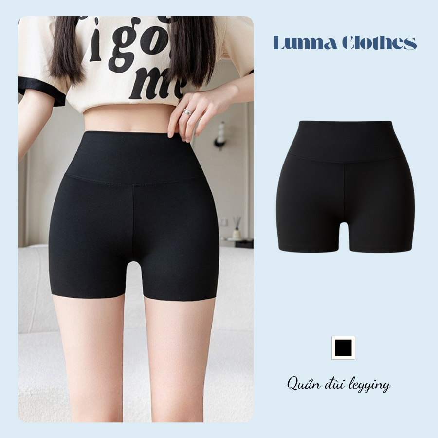 Quần Legginng Đùi Nữ Ôm Dáng Tôn Vòng 3, Quần Đùi Nữ Thể Thao Co Giãn 4 Chiều Lunna Clothes
