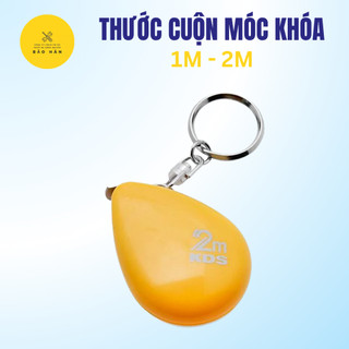 Thước kéo móc khóa mini KDS 1m - 2m chính hãng , Thước dây cuộn bỏ túi, nhỏ gọn, tiện lợi