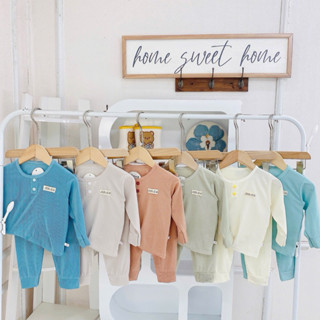 BD-009 Combo 3-5 bộ tăm xuất Hàn dài tay cổ trụ mềm mịn cho bé trai, bé gái từ 5 đến 15kg