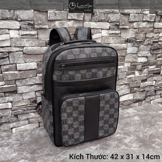  Balo Da LISANGO BL955.07 - Balo đựng Laptop Đa năng nhiều ngăn họa tiết sang trọng 