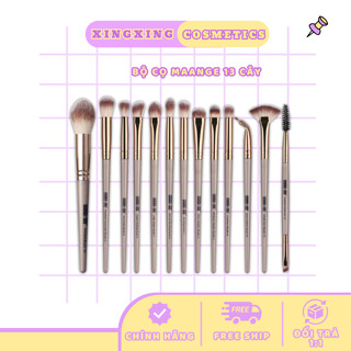  Bộ cọ trang điểm 13 cây MAANGE chuyên nghiệp lông cọ mềm phù hợp bạn mới tập make up 
