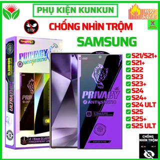Kính cường lực chống nhìn trộm Samsung S24 Ultra S25 Ultra S23 S22 S21 S24Plus S23Plus S22Plus S21Plus S24+ S22+ S23+