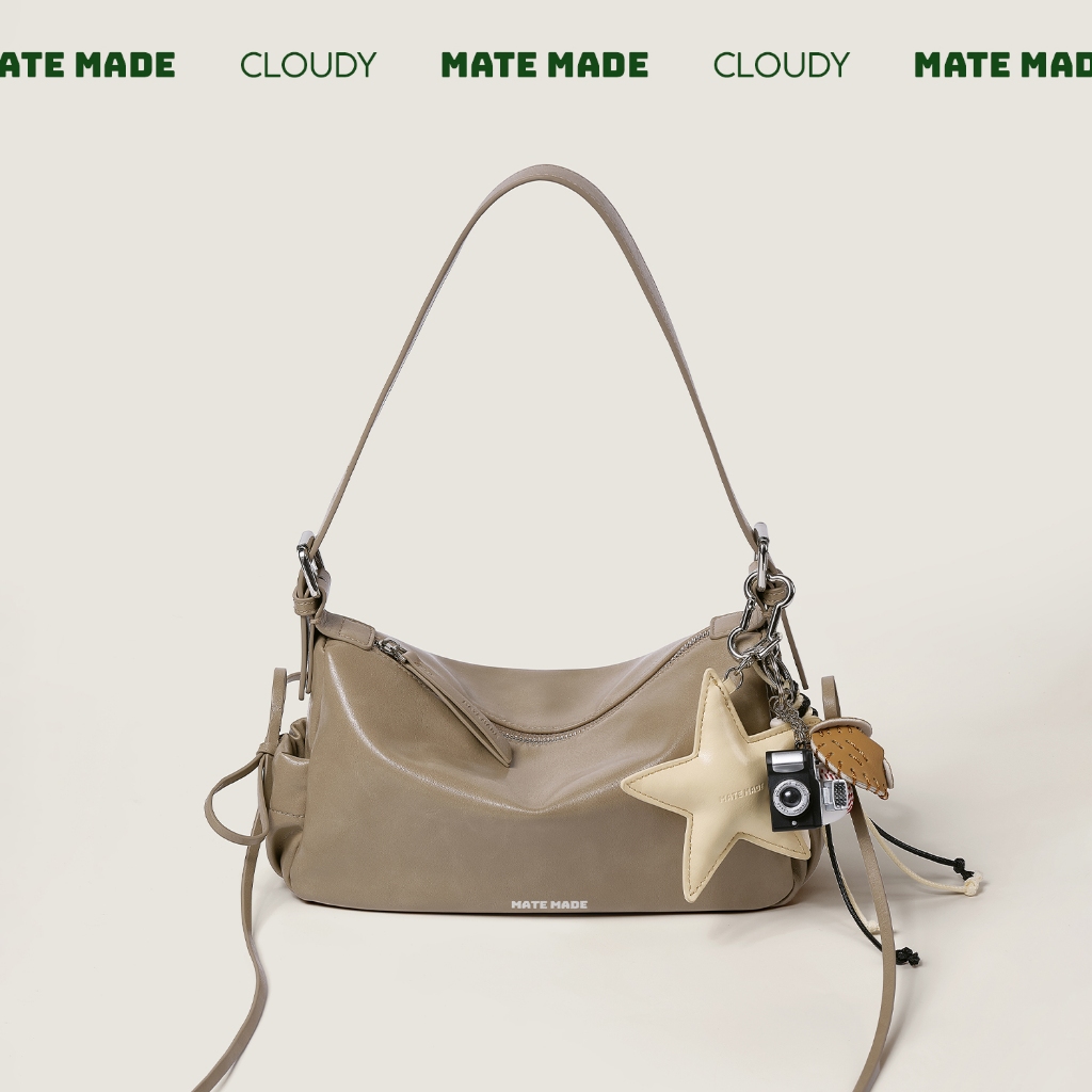 [TÚI LỌ LEM HẠT DẺ] Túi Đeo Vai Cloudy MATE MADE Lọ Lem Da Pu Cao Cấp Size 28 Hợp Đi Làm Đi Chơi Phong Cách Nữ Tính | BigBuy360 - bigbuy360.vn