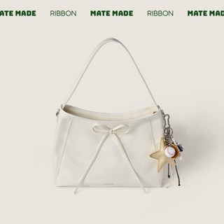 MATE MADE Túi Xách Nữ Ribbon Bag Đeo Vai Da Mềm Thời Trang Size To - Túi TOTE Quai Đôi Size 36