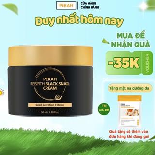 Kem Dưỡng Ốc Sên Chống Lão Hóa Giúp Mờ Thâm Giảm Tàn Nhang PEKAH Rebirth Black Snail Cream 50ml