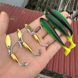 Combo Mồi Mềm NFF + Lưỡi Câu AR15 – Câu Cá Lóc, Cá Nóc Cực Nhạy | Móc Mồi Mềm Siêu Bén, Hút Cá Mạnh