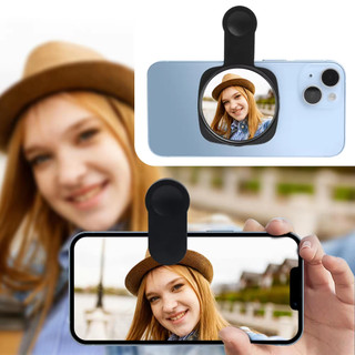 Gương selfie, camera sau, gương chụp ảnh, giá đỡ điện thoại mini, HD, kẹp trước và sau