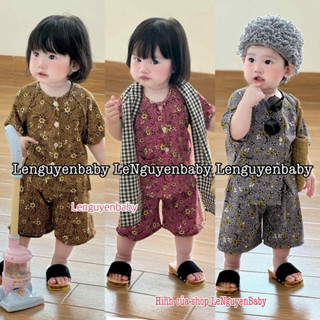 Bộ quần áo cho bé, Bộ đồ bà già cho bé trai và bé gái mặc nhà, đi chơi , đi học