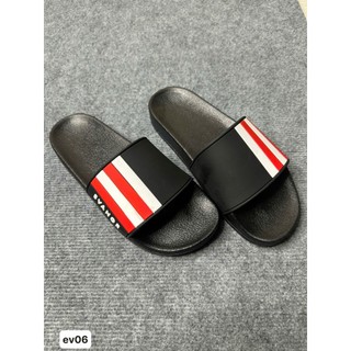  Dép Evanor Quai Ngang Nam Nữ họa tiết lá trắng đen   SHOP ANH Thái   