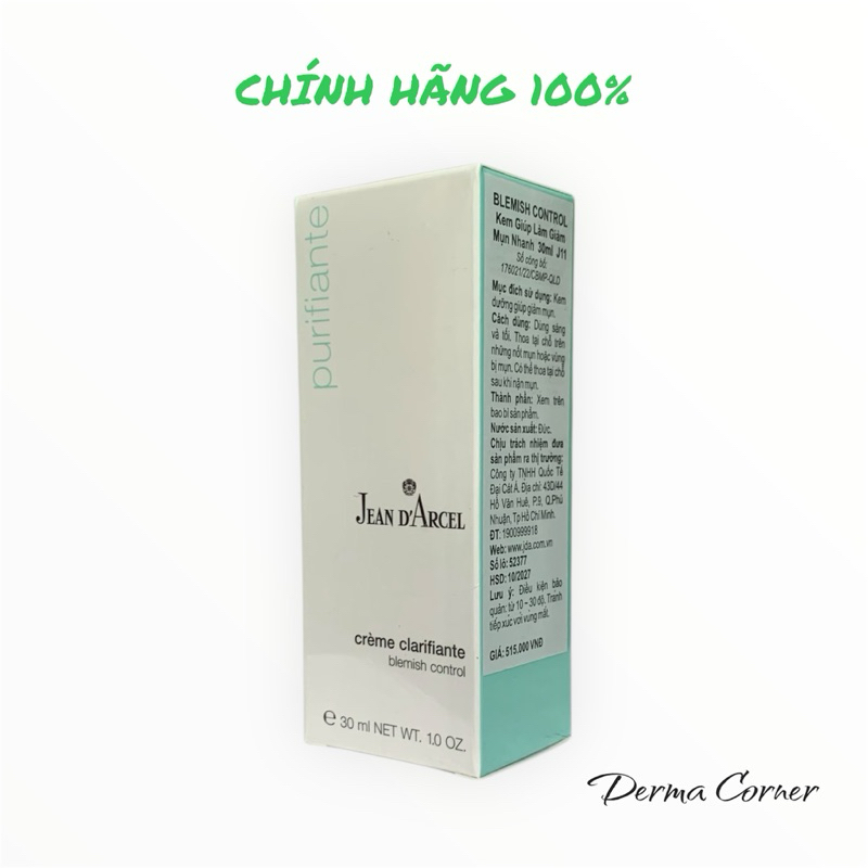 KEM GIẢM MỤN JEAN D'ARCEL BLEMISH CONTROL 30ml