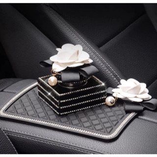 Nước Hoa Xe Hơi ❤️️FREESHIP ❤️️ Nước Hoa Xe Hơi Chính Hãng Cao Cấp Bộ Nước Hoa CHANEL+ thảm đính đá CN nhỏ Hoa CHANEL