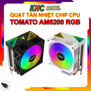 Quạt Tản Nhiệt CPU Tomato AM6200 Led RGB Fan 9cm Điều Tốc Theo CPU - Hàng Fullbox