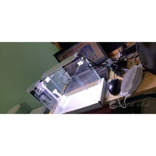 Combo Bể cá đúc 30x18x20 mini để bàn