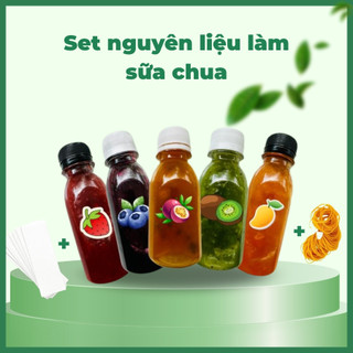 Set nguyên liệu làm sữa chua túi hoa quả set đầy đủ dễ làm tại nhà an toàn Kem Xu Shop