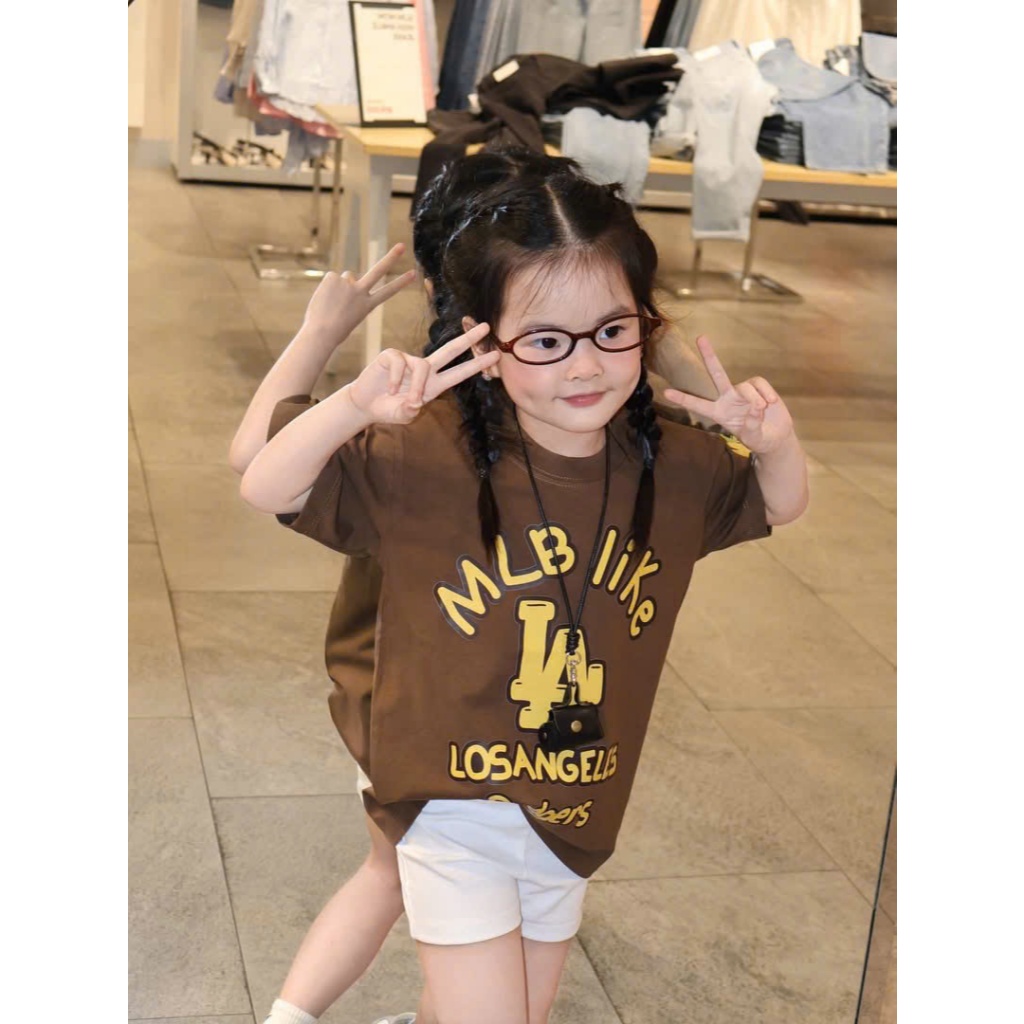 Áo thun cho bé hình L.a los phiên bản mới, áo phông cho mẹ và bé,TPKIDS,[M1001]
