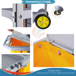Xe làm phòng Chaobao D11-1 (có nắp)