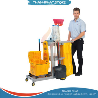 Xe làm phòng Chaobao D11-1 (có nắp)