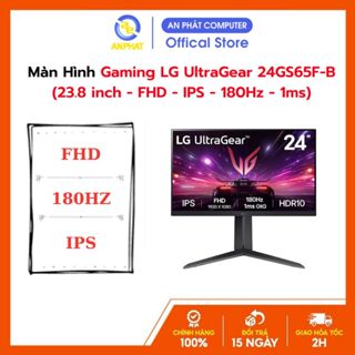 Màn Hình Gaming LG UltraGear 24GS65F-B (23.8 inch - FHD - IPS - 180Hz - 1ms)