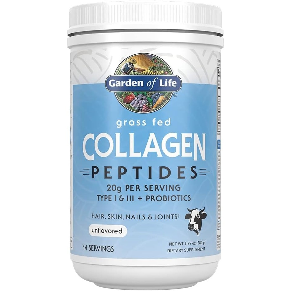 Garden of Life Grass Fed Collagen Peptides Powder – Unflavored