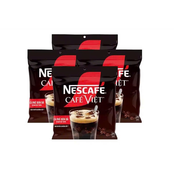 [Tùy chọn] Combo 4 Bịch Cà Phê Hòa Tan NESCAFÉ Café Việt Đen Đá