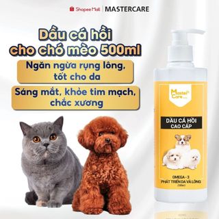  Dầu Cá Hồi Chó Mèo Đẹp Da Mềm Mượt Chống Rụng Lông Mùi Thơm Nồng Giảm Kén Ăn Sáng Mắt Tốt Tim 500ML 