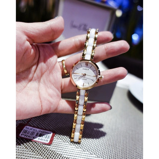 Đồng hồ nữ Amica 2425 size 28mm cho tay nhỏ, thiết kế ceramic mix thép chống gỉ,kính sapphire chống xước