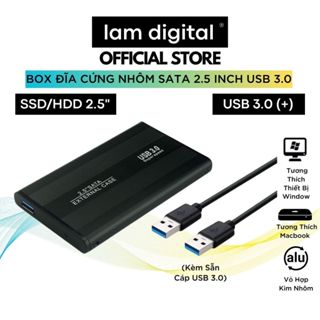 Box Hộp Đựng Ổ Cứng Vỏ Nhôm 2.5-inch SATA 2.5 USB 3.0 - Hộp Đựng Ổ Cứng Bảo Hành 12 Tháng