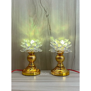 Đèn thờ led hoa sen xi số 1( giá bán một cặp) LX01