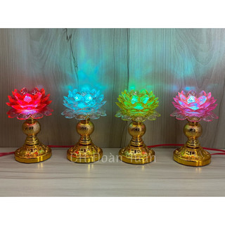 Đèn thờ led hoa sen xi số 1( giá bán một cặp) LX01