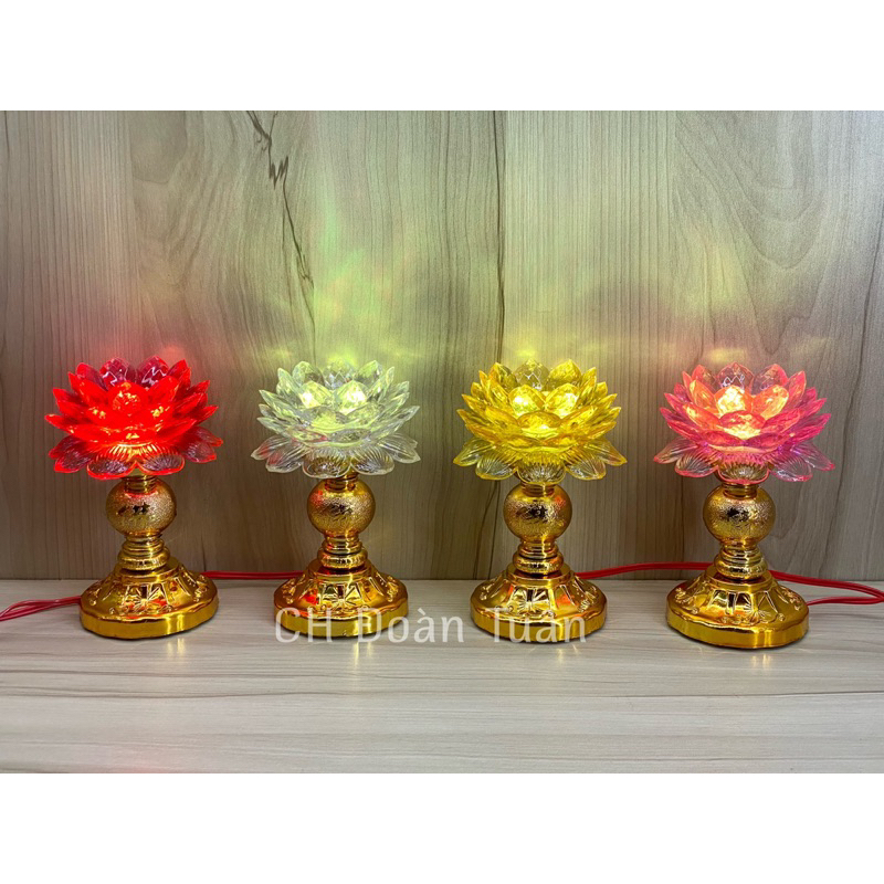 Đèn thờ led hoa sen xi số 1( giá bán một cặp) LX01