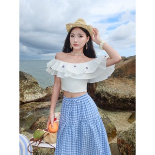 Áo ANNE - Áo tay bèo trễ vai smocking chun