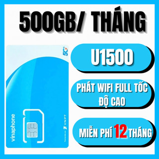 { ESIM 1 NĂM } Sim 4G Vinaphone Không Giới Hạn Data Nghe Gọi Không Cần Nạp Tiền VD149 U1500 TD49 FHAPPY D500