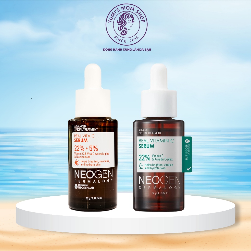 Siêu Tinh Chất serum Vitamin C Neogen Mờ Thâm Dưỡng Trắng Vitamin C SAP Neogen Dermalogy Real Vita C