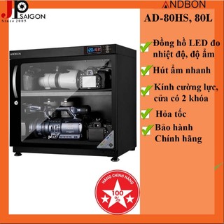  TỦ CHỐNG ẨM MÁY ẢNH ANDBON AD-80HS TỦ NGANG 80 LÍT 