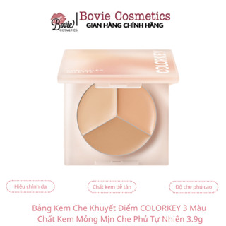 Bảng Che Khuyết Điểm Ba Màu Colorkey Targeting Three-Colour Concealer Palette 3.9g