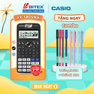 [FS] Máy Tính Casio FX-580VN X dành cho học sinh cấp 3 cấp 2 chuyên dụng cho phòng thi dành cho thi chuyển cấp đại học