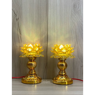 Đèn thờ led hoa sen xi số 1( giá bán một cặp) LX01