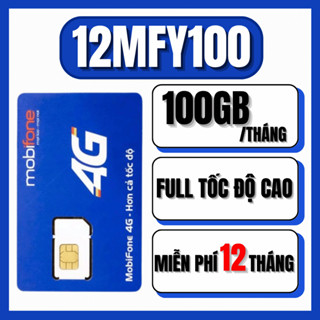  SIM MOBI 5G 12MFY100 TẶNG NGAY 100GB THÁNG SỬ DỤNG TRỌN GÓI 1 NĂM KHÔNG CẦN NẠP TIỀN 