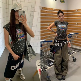   sẵn Áo baby tee cổ tròn màu ghi đậm hoạ tiết ngôi sao trắng chữ MERSHIER ABBT055 - Tiktik 