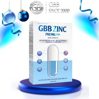 Viên uống kẽm ZinC GBB Premium+ bổ sung kẽm, hỗ trợ tăng sức khỏe nam giới (1H/30 viên)
